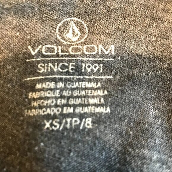 Volcom Stone Cropped Tee Oversized Pullover Crew Neck Women's Size XS 8 Boxy Fit - Picture 6 of 8